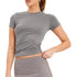 Slim Fit Short Sleeve T-Shirt for Women Casual Basic Crop Top Summer Fashion with O-Neck and Soft Blended Fabric